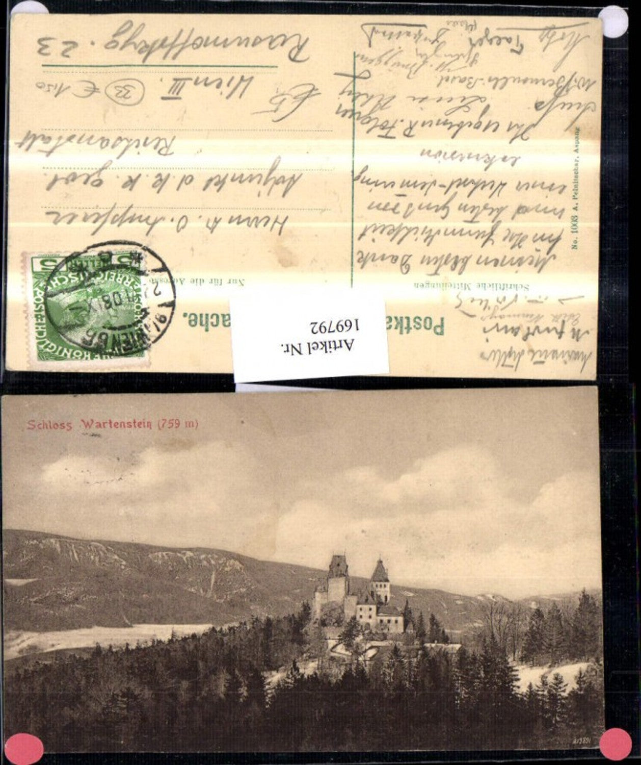 169792,Schloss Wartenstein b. Gloggnitz