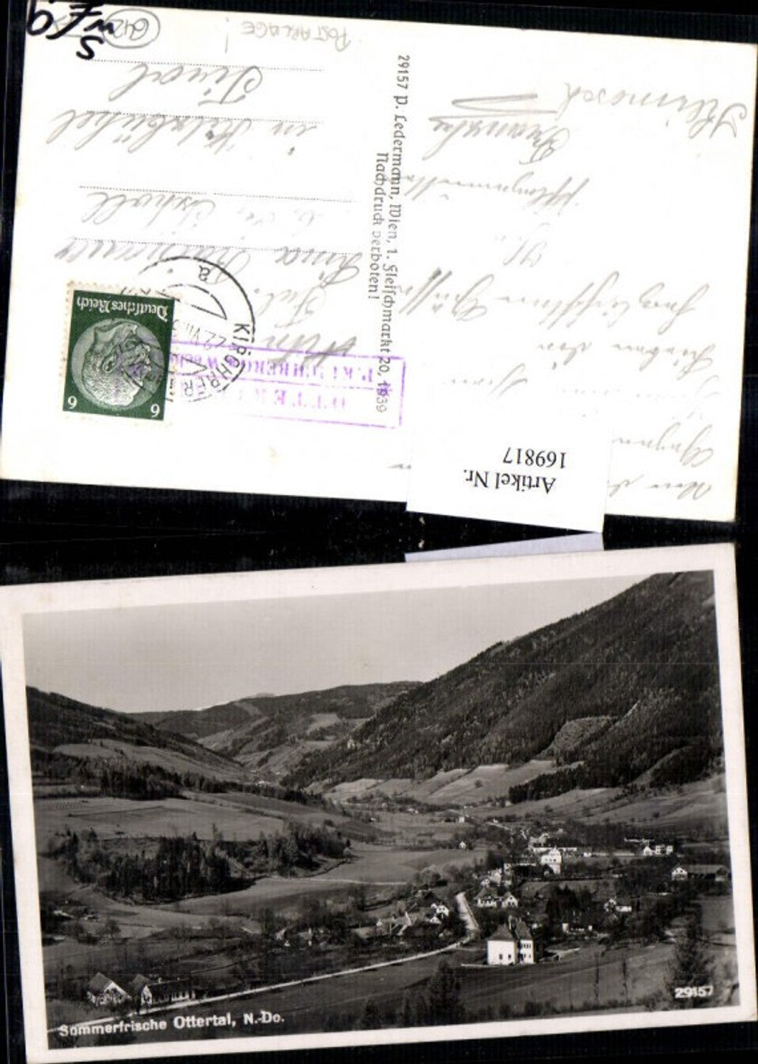 169817,Neunkirchen Otterthal Totale Postablage Otterthal Kirchberg am Wechsel Stempel