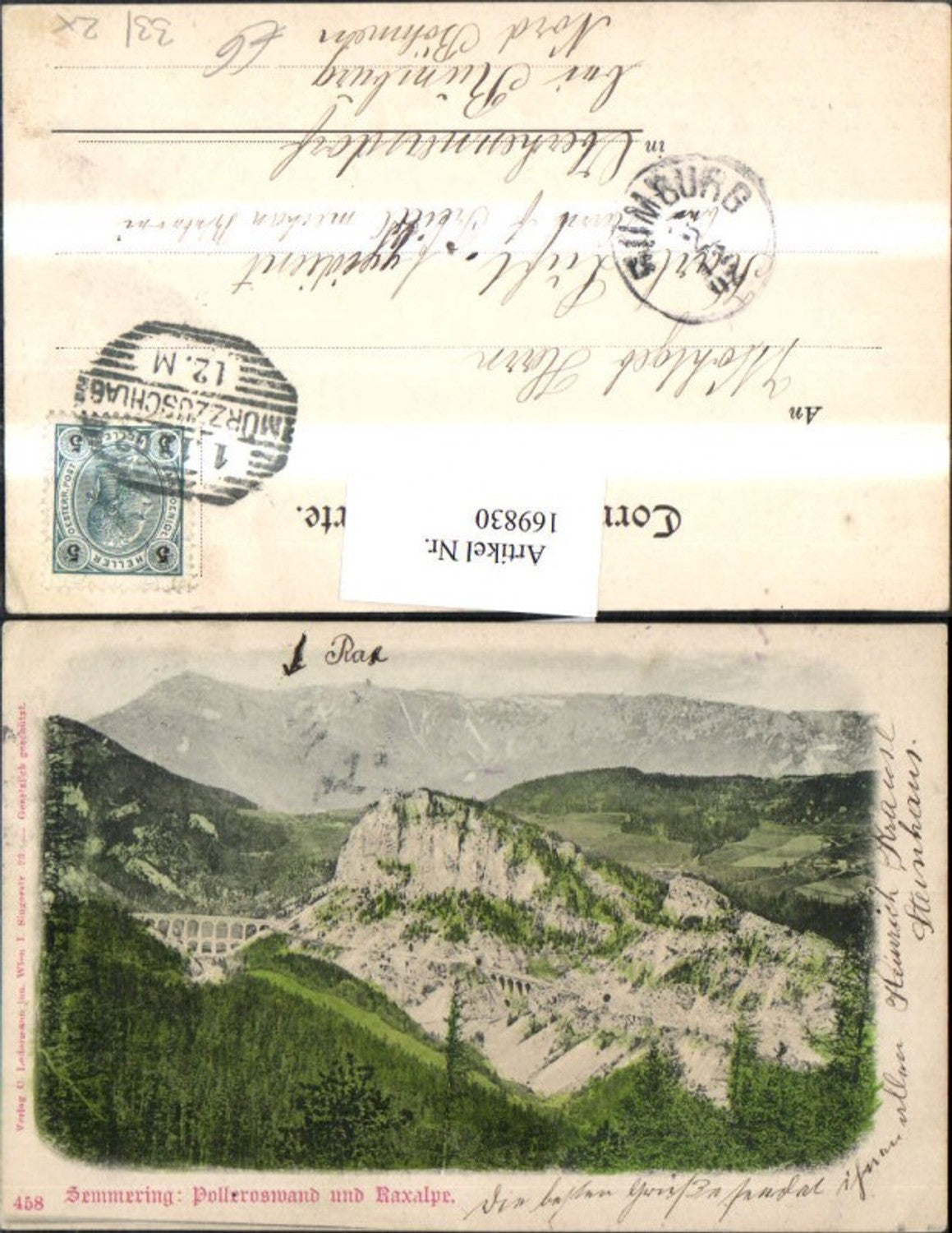 169830,Semmering Polleroswand u. Raxalpe