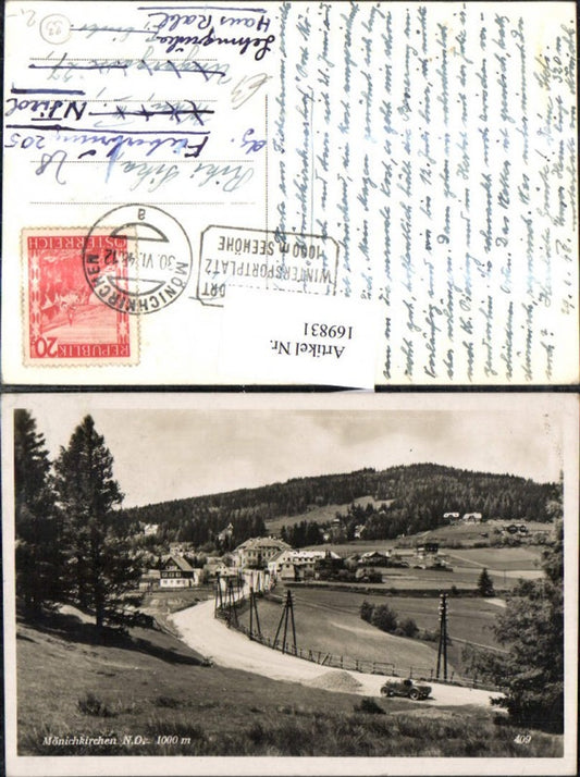 169831,Mönichkirchen Ortsansicht Straße