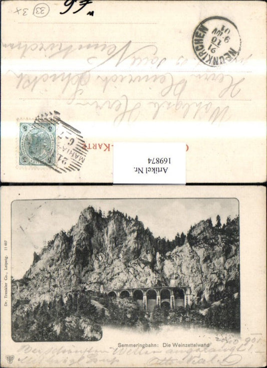 169874,Neunkirchen Semmeringbahn Die Weinzettelwand