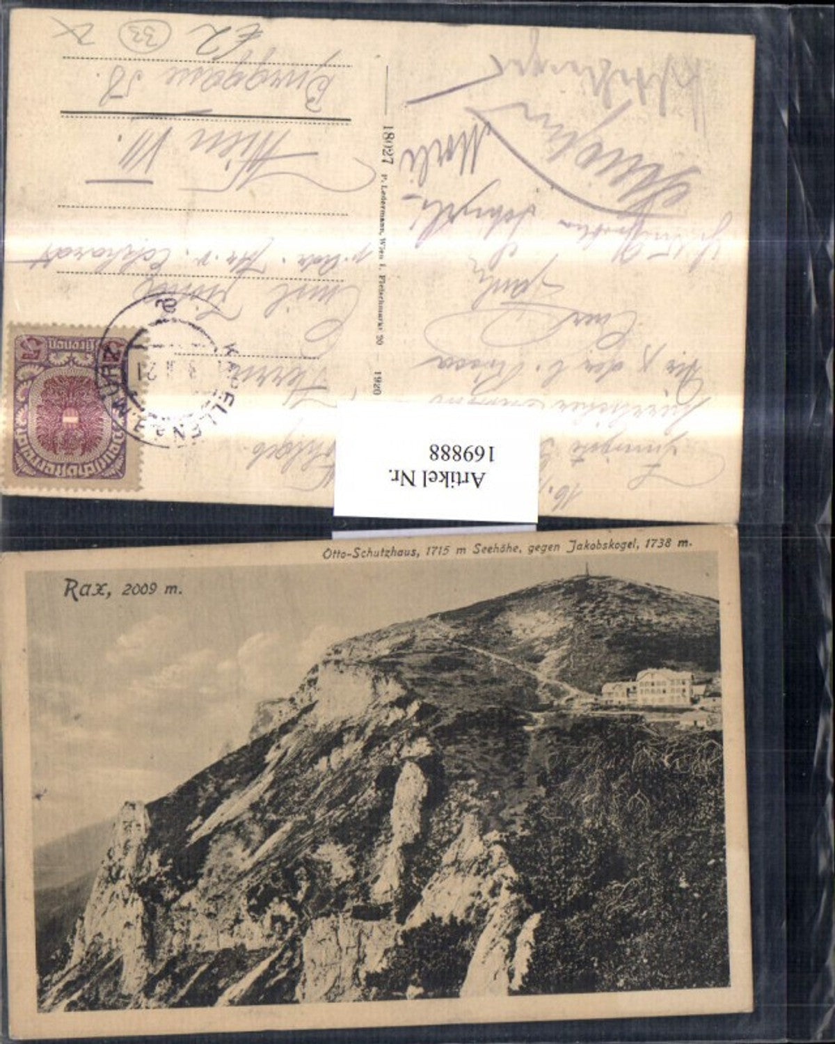 169888,Rax Otto Schutzhaus gegen Jakobskogel
