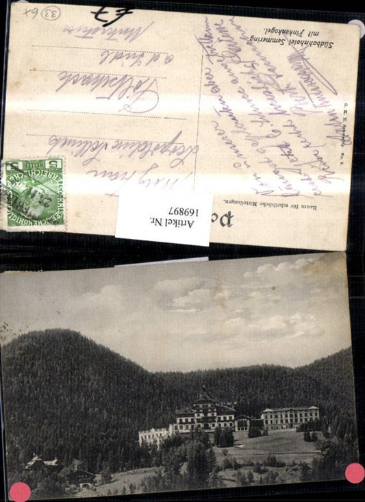 169897,Semmering Südbahnhotel m. Pinkenkogel