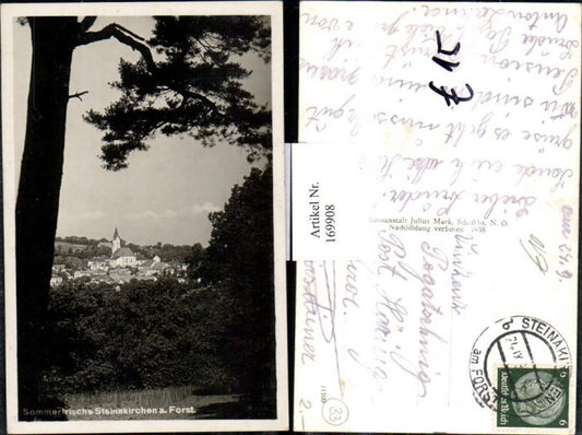 169908,Steinakirchen a. Forst Ortsansicht Kirche
