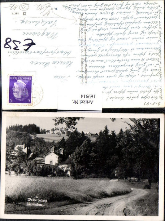 169914,Purgstall a. d. Erlauf Wasserheilanstalt Unternberg Bahnpost