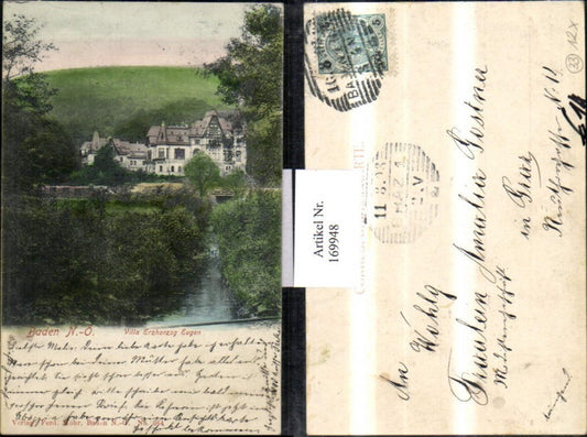 169948,Baden b. Wien Villa Erzherzog Eugen 1903