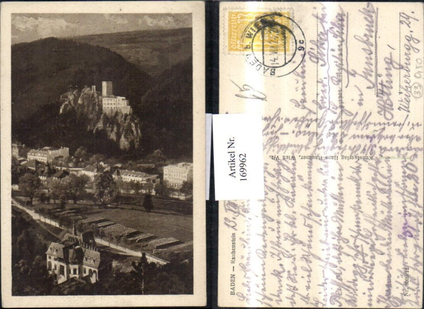 169962,Baden b. Wien Rauhenstein 1924