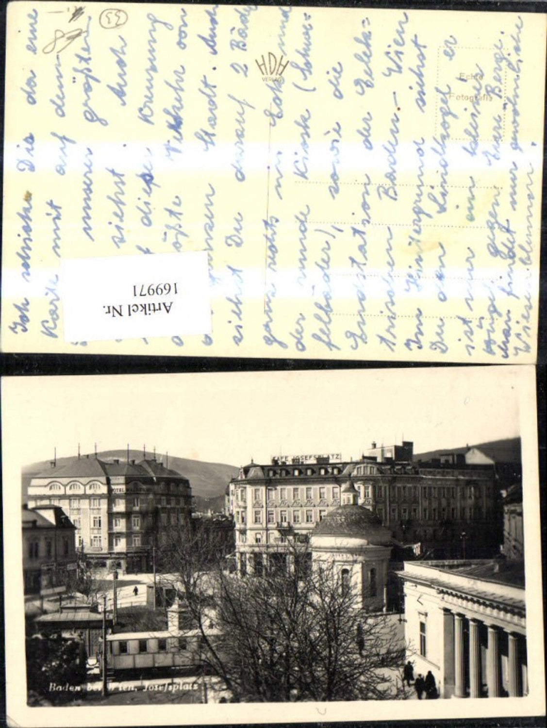 169971,Baden b. Wien Josefplatz Strassenbahn