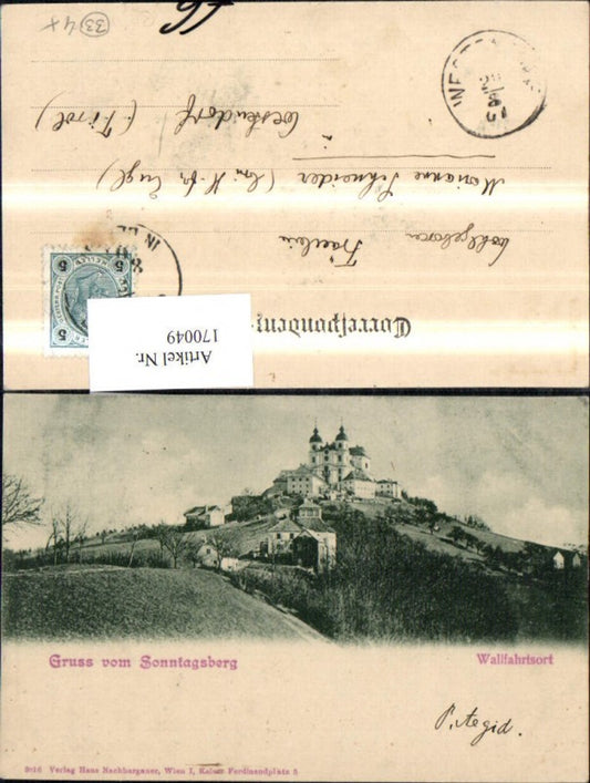 170049,Gruss v. Sonntagsberg b. Rosenau Wallfahrtsort