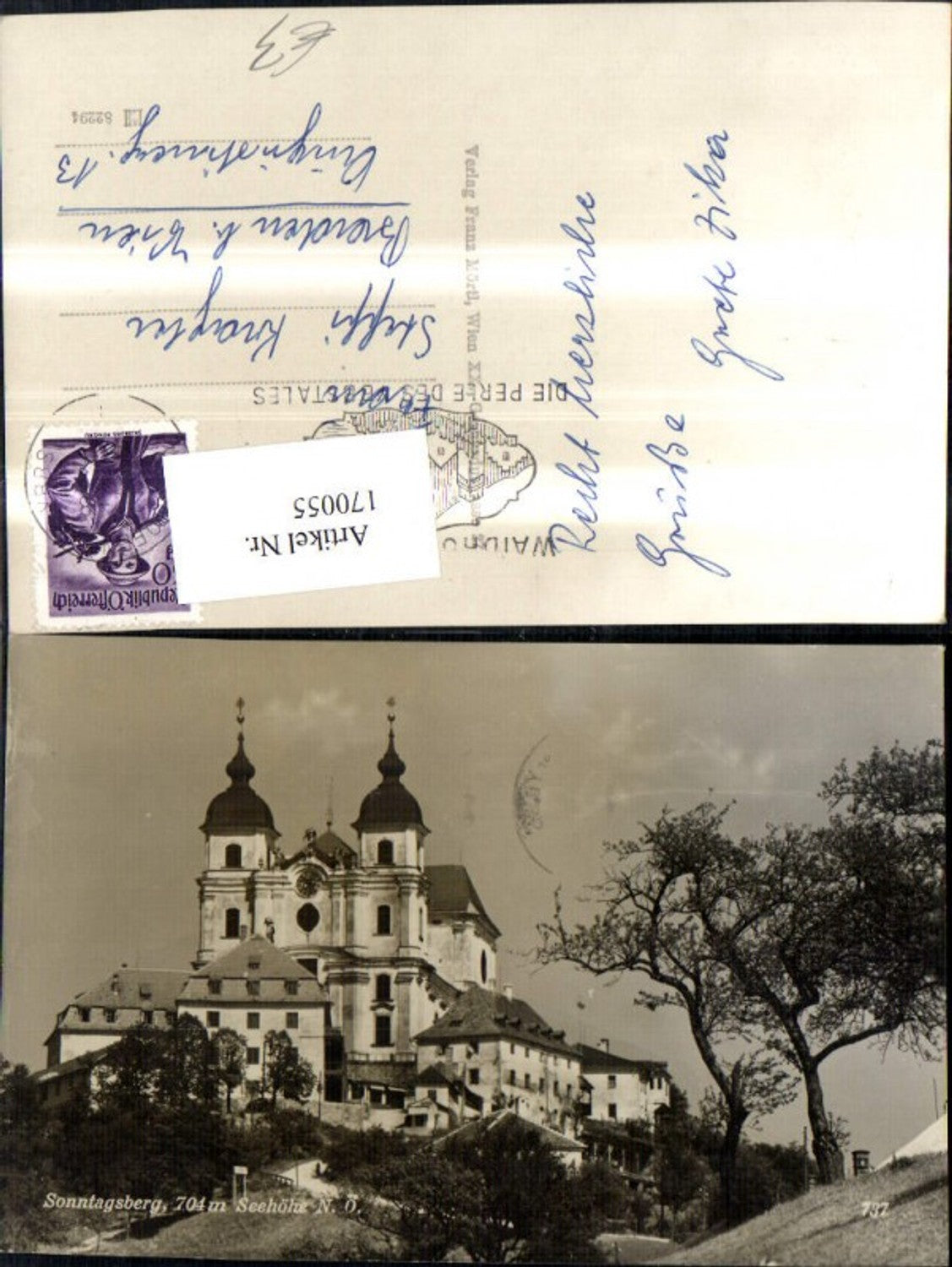 170055,Sonntagsberg Kirche b. Rosenau