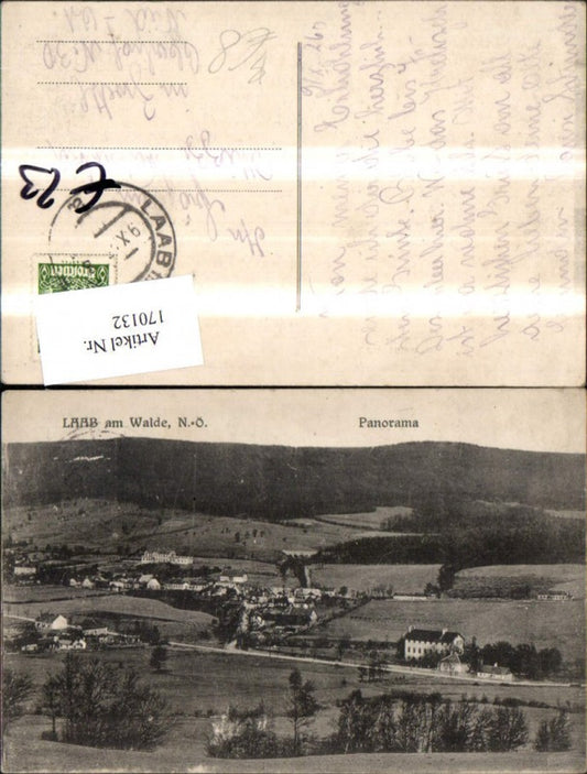 170132,Laab a. Walde Panorama 1926
