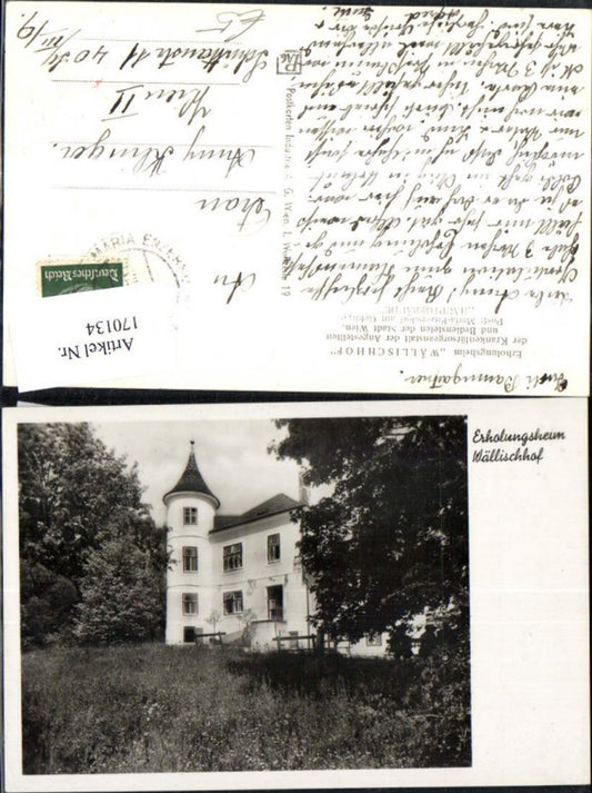 170134,Erholungsheim Foto Ak Wällischhof Maria Enzersdorf