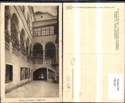 170159,Krems a. d. Donau Fellner Hof m. Frau