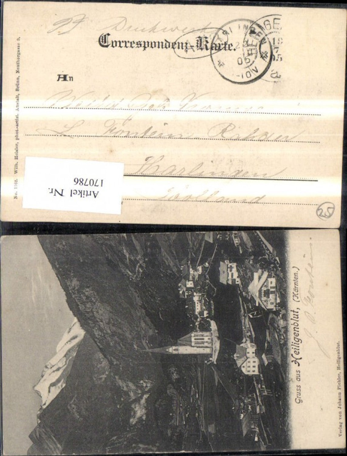 170786,Gruss a. Heiligenblut Großglockner 1905