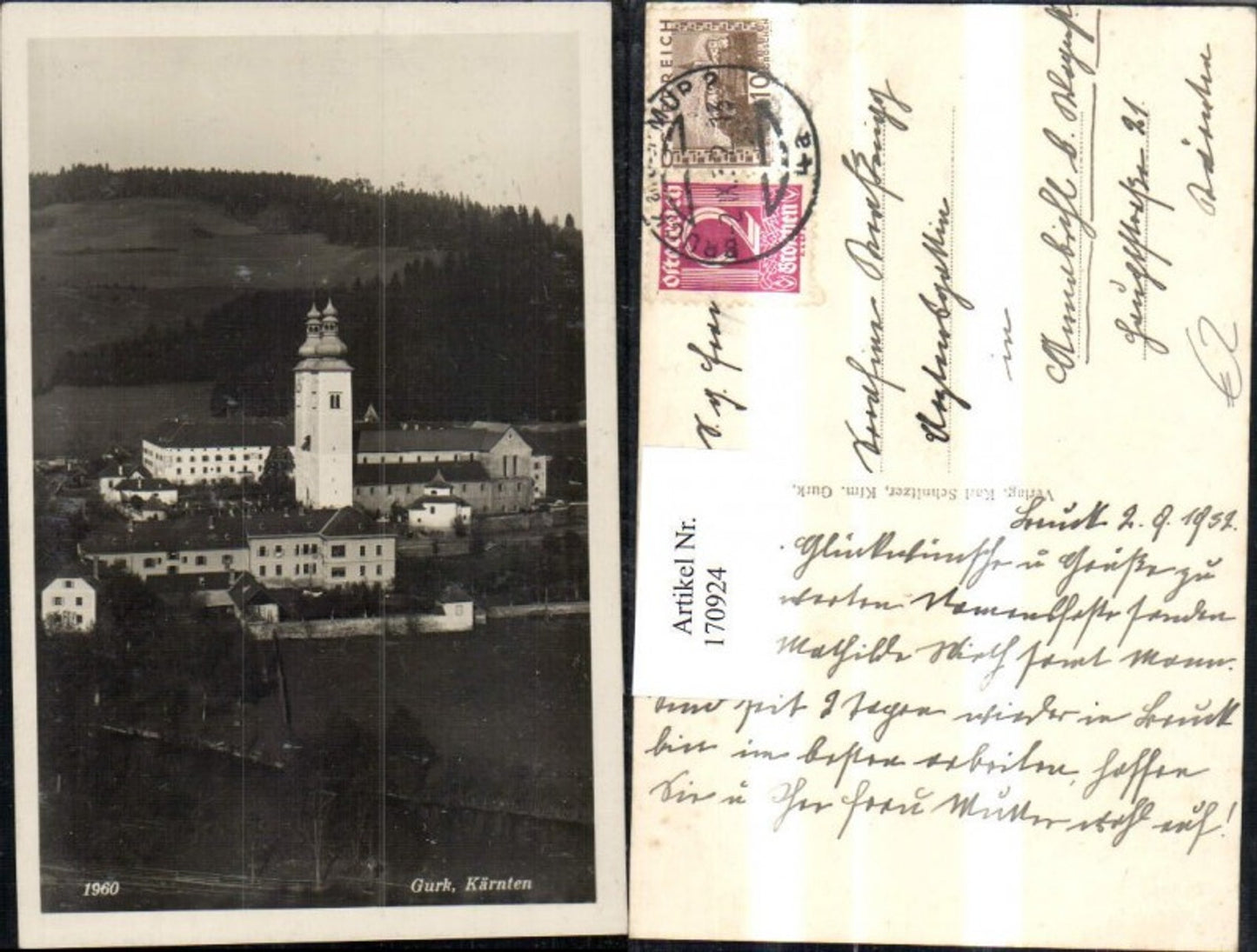 170924,Gurk Ortsansicht Kirche