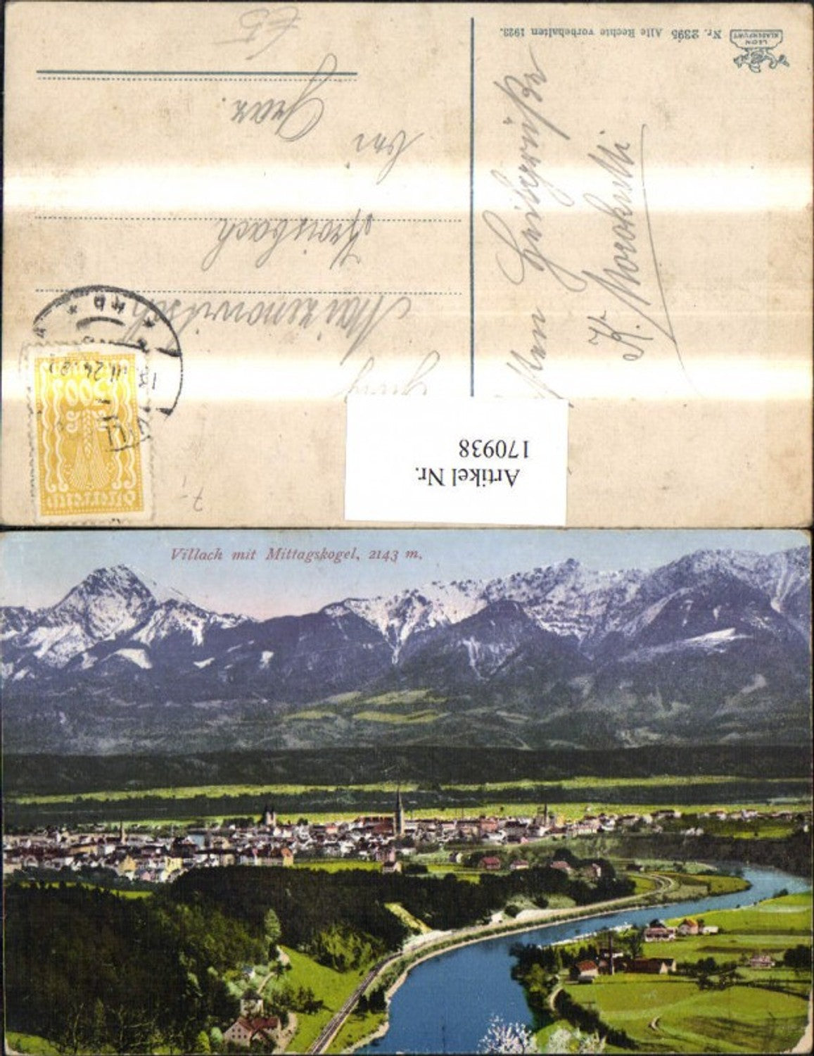 170938,Villach m. Mittagskogel Totale