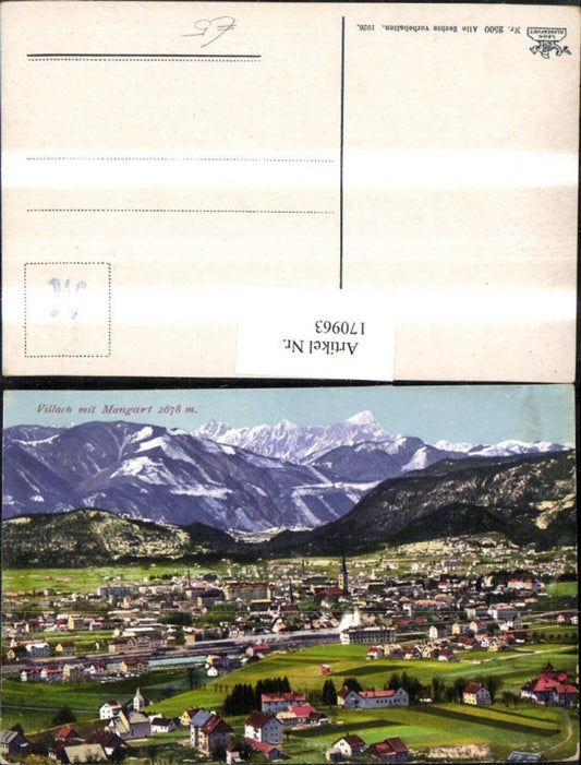 170963,Villach Totale m. Mangart