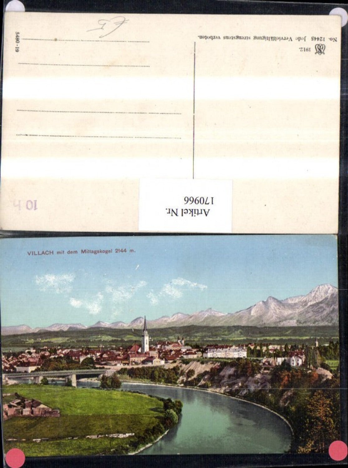 170966,Villach Totale m. d. Mittagskogel