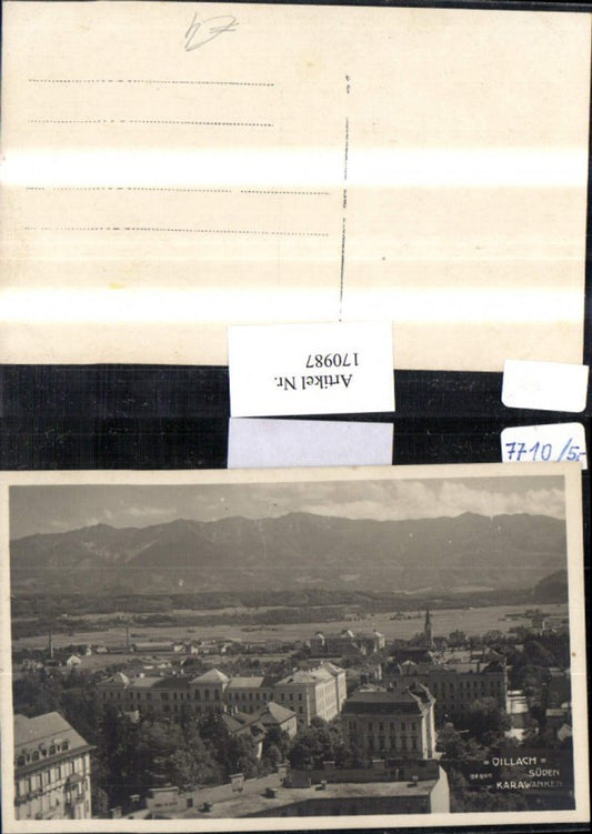 170987,Villach geg. Süden m. Karawanken Ortsansicht