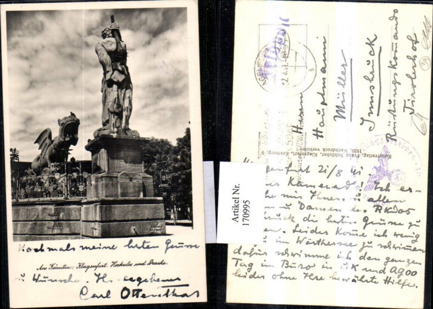 Alte Ansichtskarte – Old Postcard