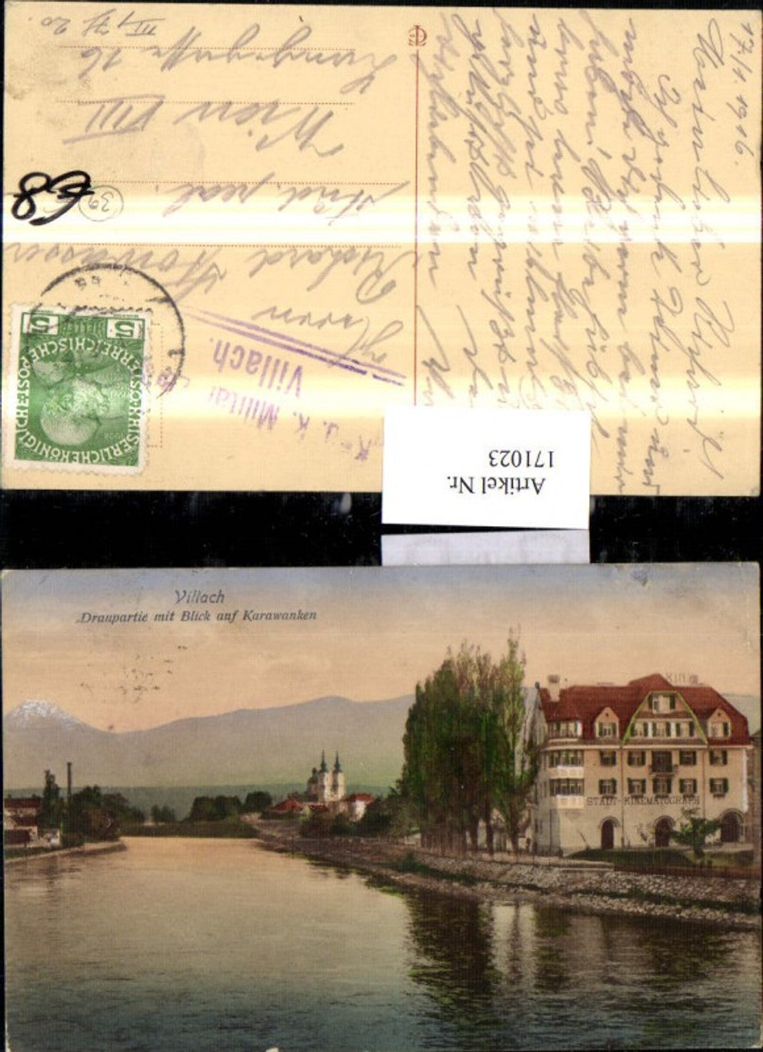 171023,Villach Donaupartie m. Blick auf Karawanken