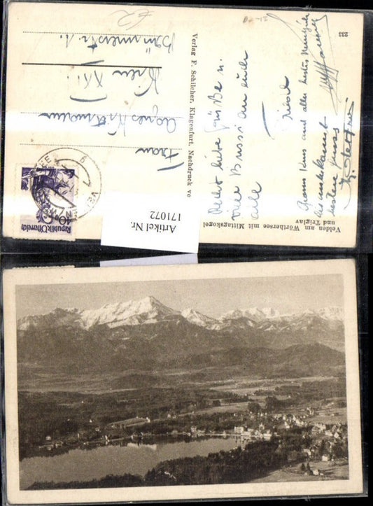 171072,Velden a. Wörthersee m. Mittagskogel und Triglav