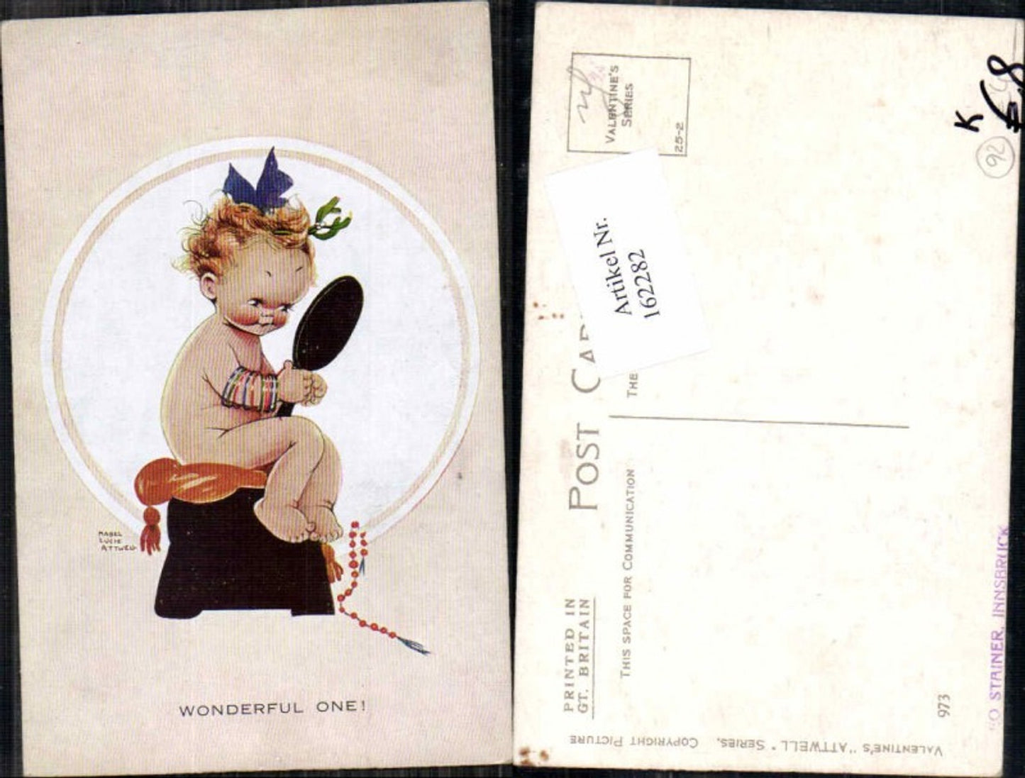 162282,Kinder Mabel Lucie Attwell Mädchen Spiegel