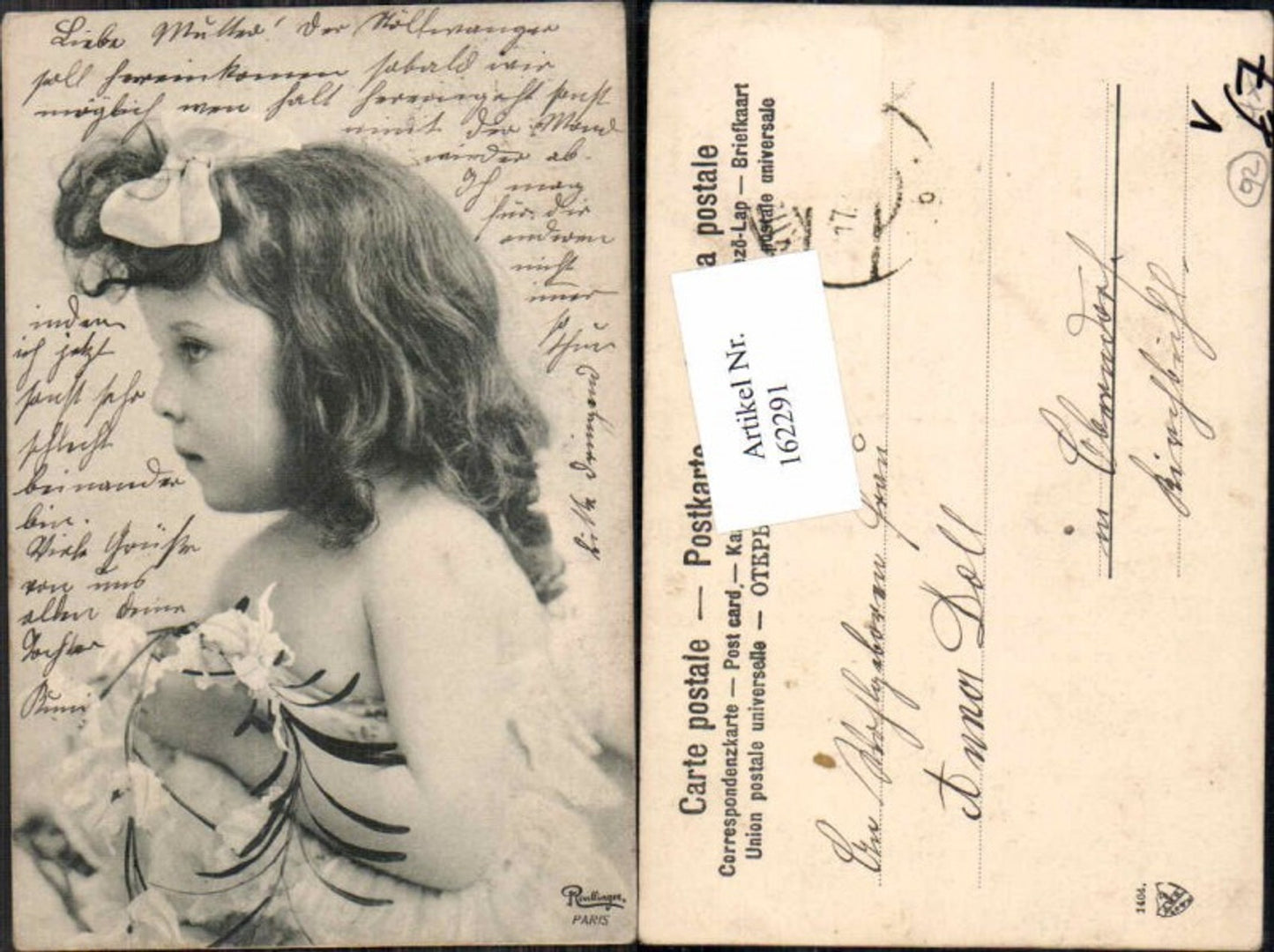 162291,Kinder Mädchen Portrait Haarschlaufe Schlaufe pub Reutlinger