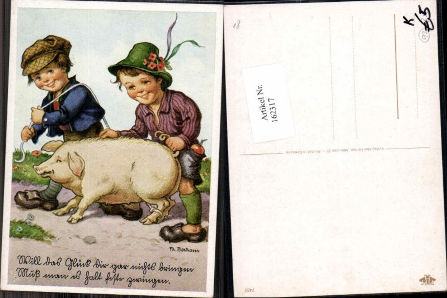 162317,Kinder Fr. Bertram Ferkel Schwein Jungen