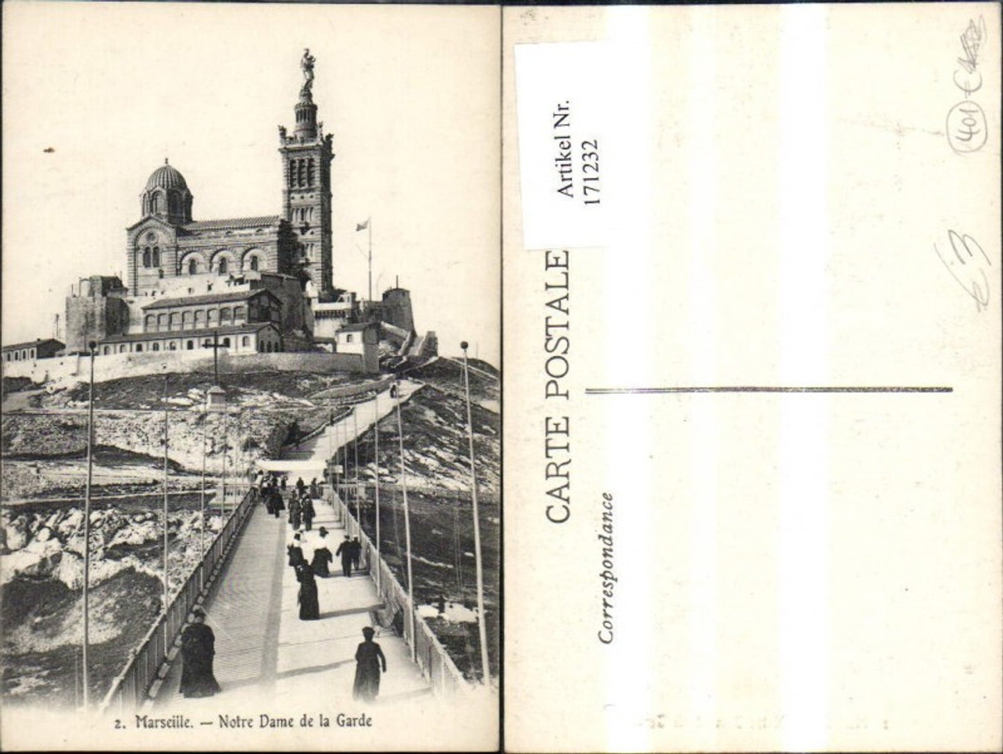171232,Marseille Notre Dame de la Garde Kirche Brücke Personen