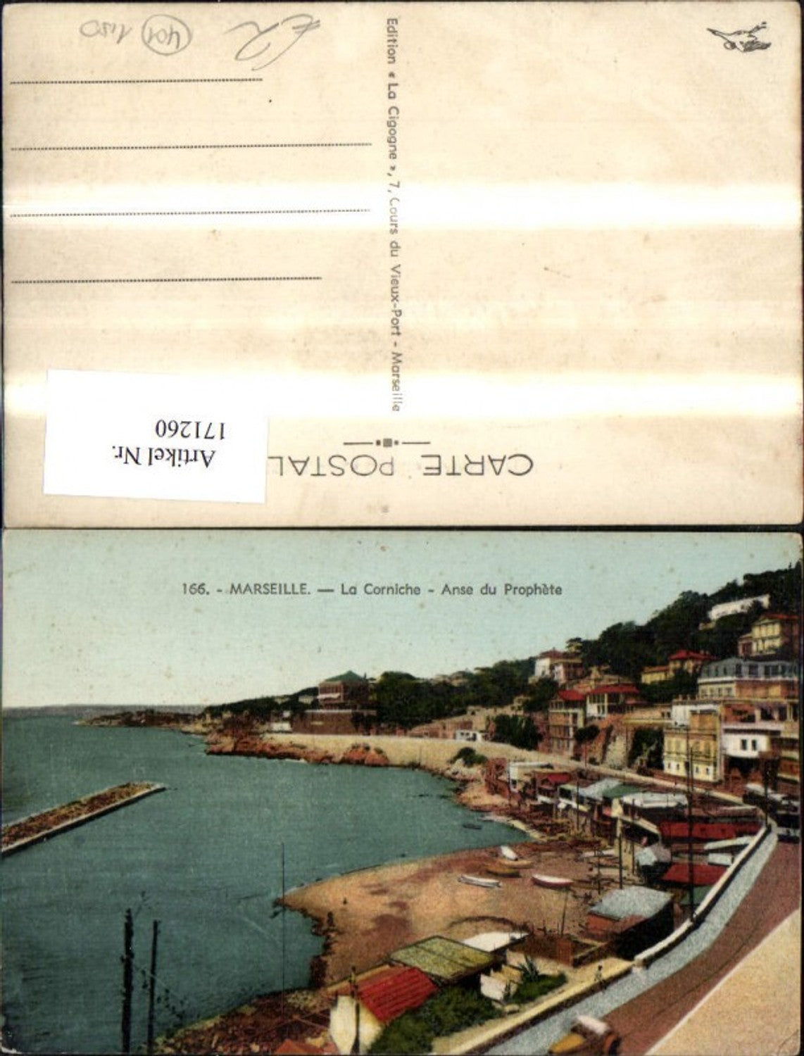 171260, Marseille La Corniche Anse du Prophete Coast Port
