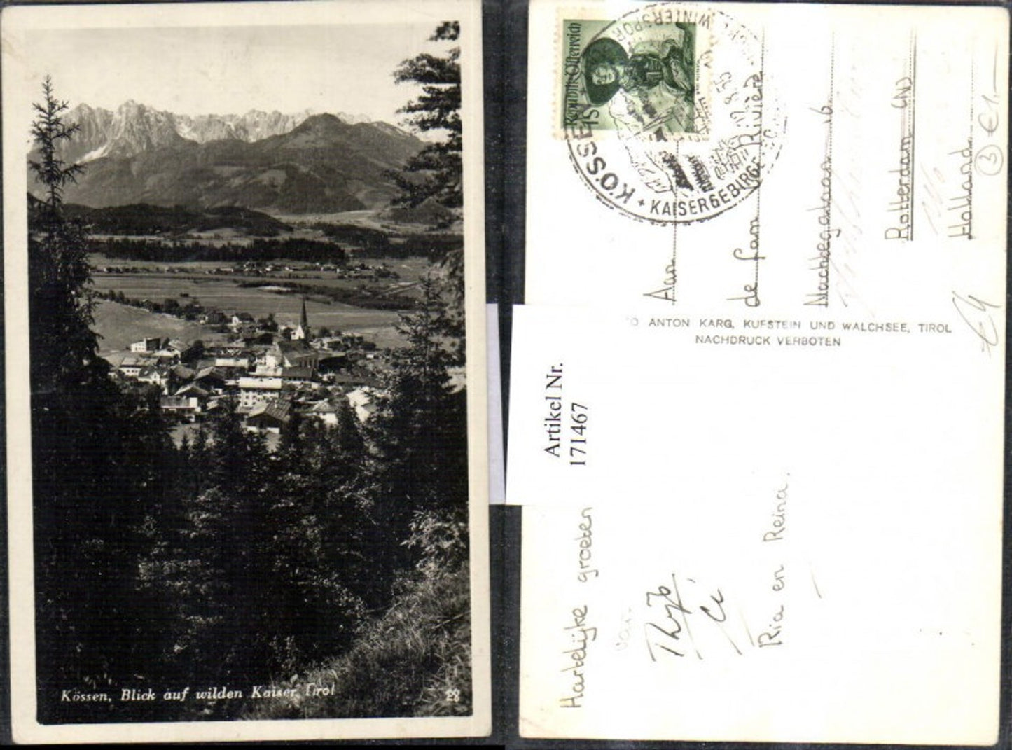 Alte Ansichtskarte – Old Postcard