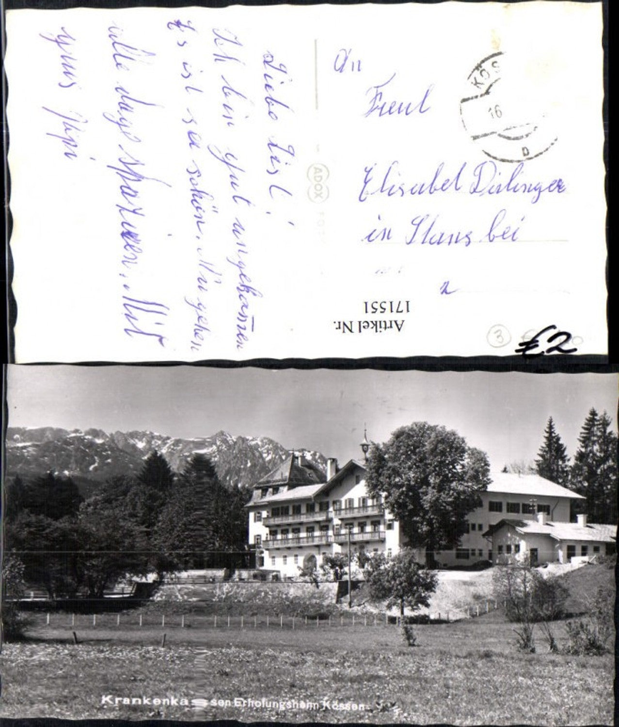 Alte Ansichtskarte – Old Postcard