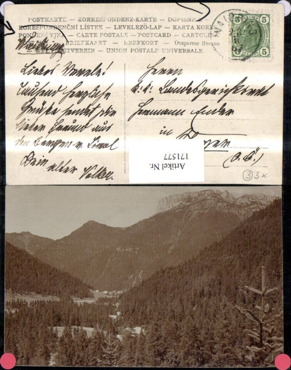 Alte Ansichtskarte – Old Postcard