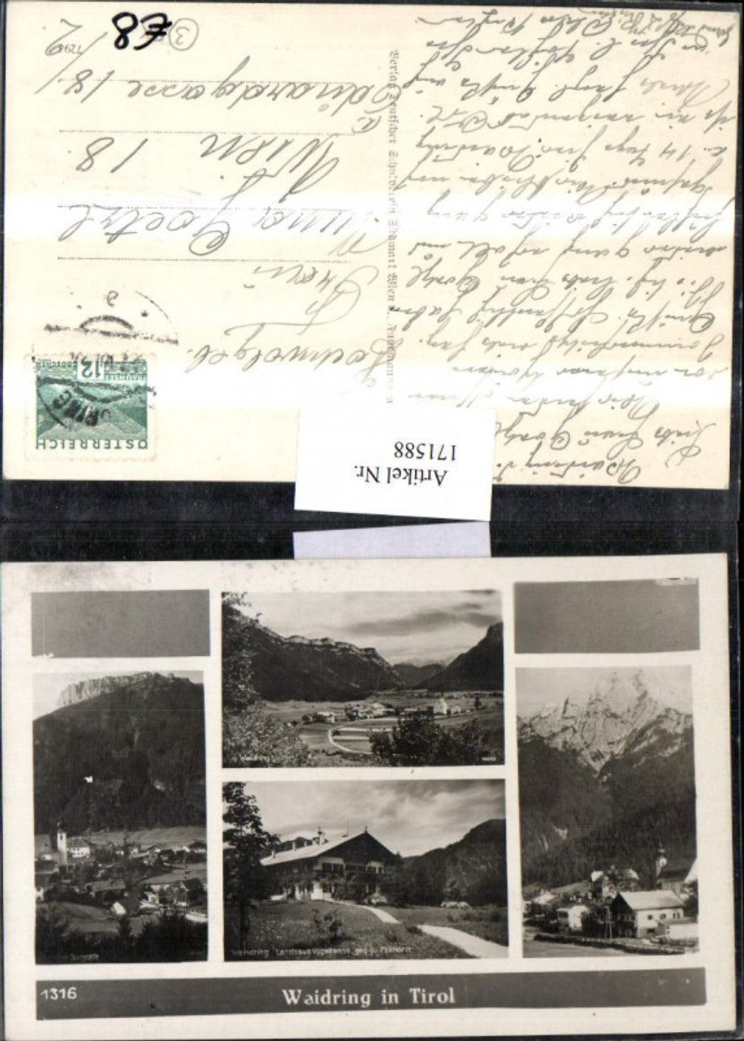 Alte Ansichtskarte – Old Postcard