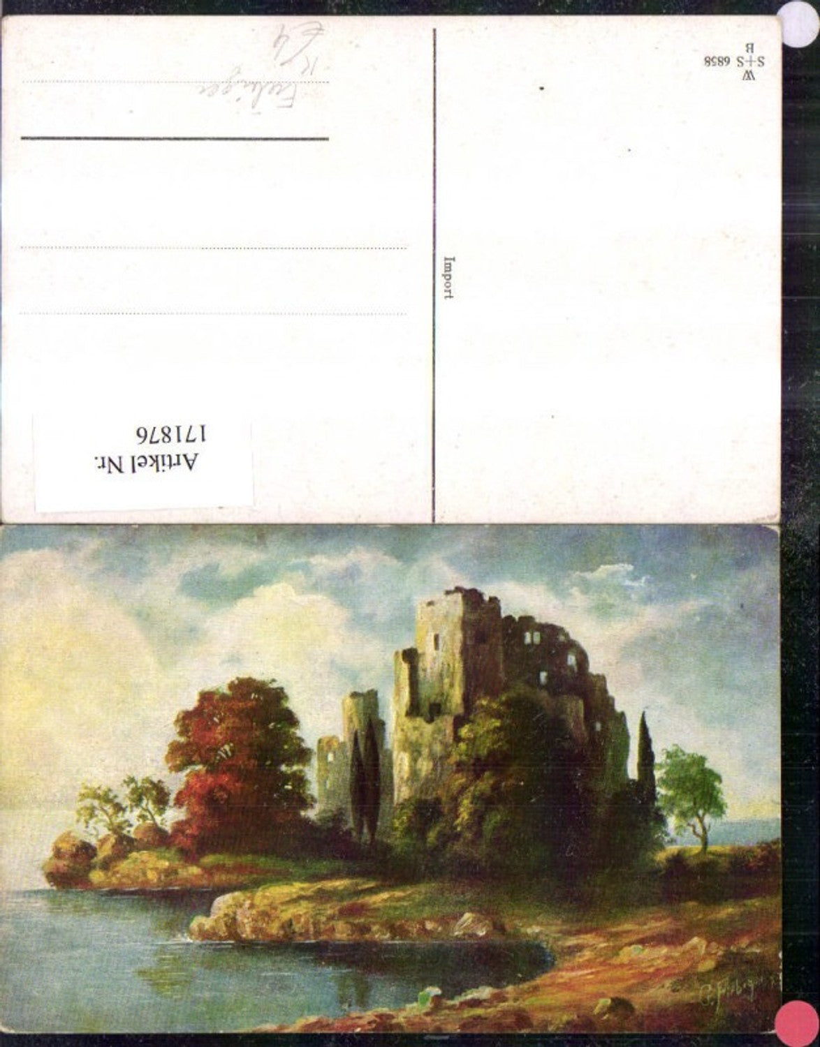 171876,Künstler Ak Landschaft sign G. Fiebiger