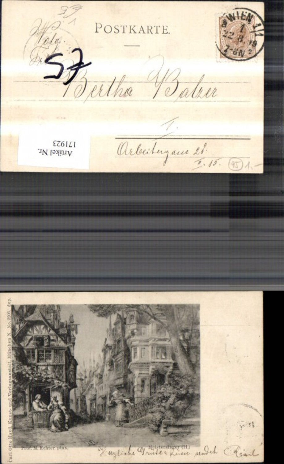 171923,Künstler Ak Meistersinger sign Prof M. Echter pub Carl Otto Hayd 3203