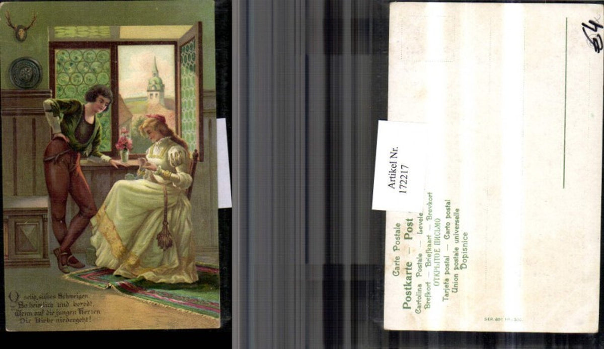 172217,Frau sitzt b. Fenster m. Mann