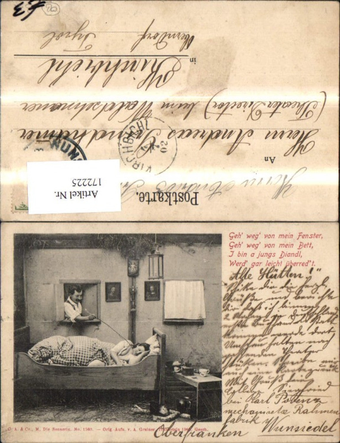 172225,Frau i. Bett Mann i. Fenster