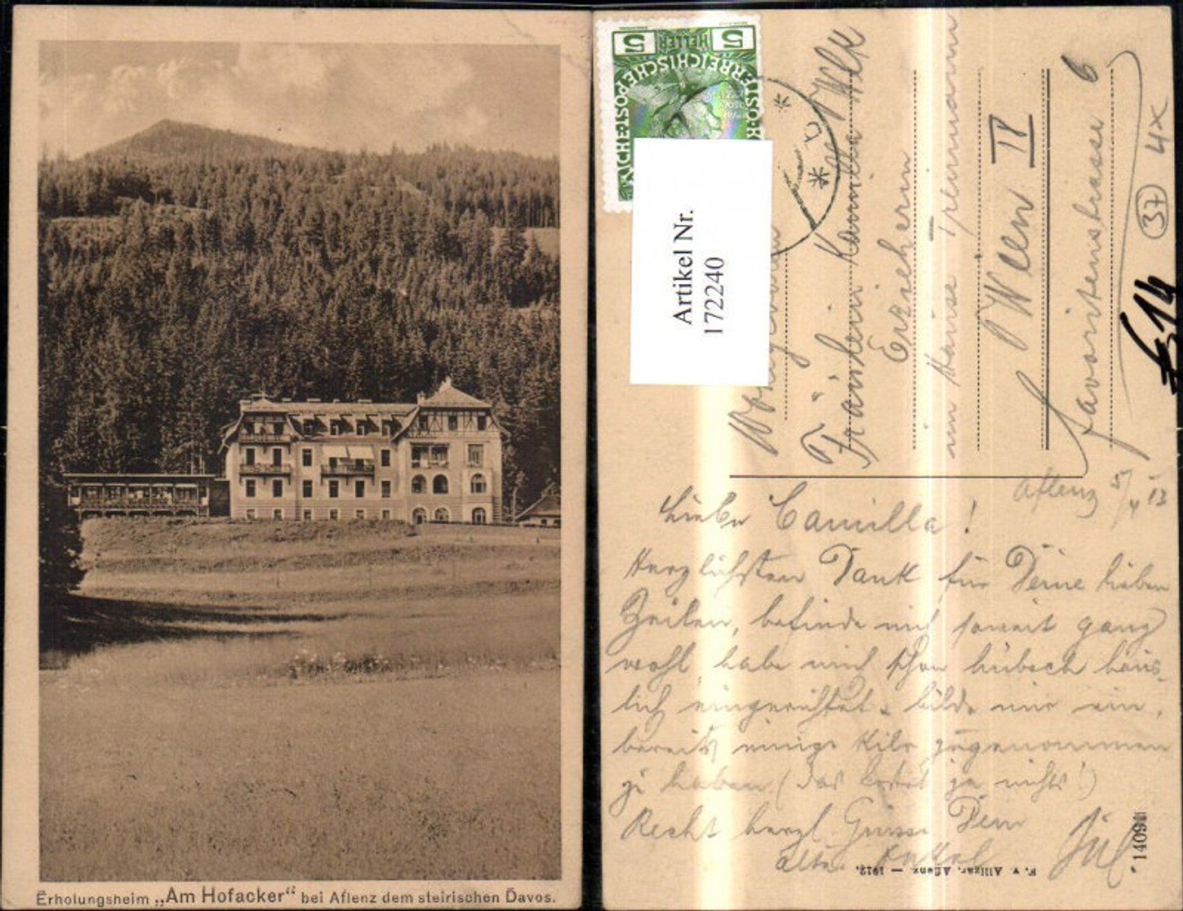 Alte Ansichtskarte – Old Postcard