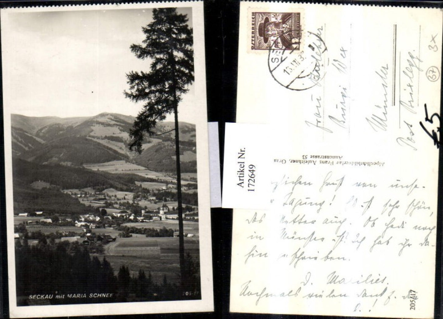 Alte Ansichtskarte – Old Postcard