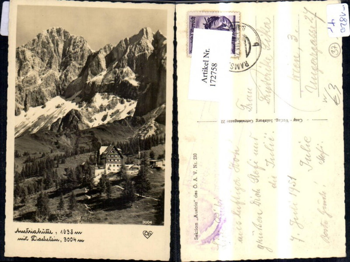 Alte Ansichtskarte – Old Postcard