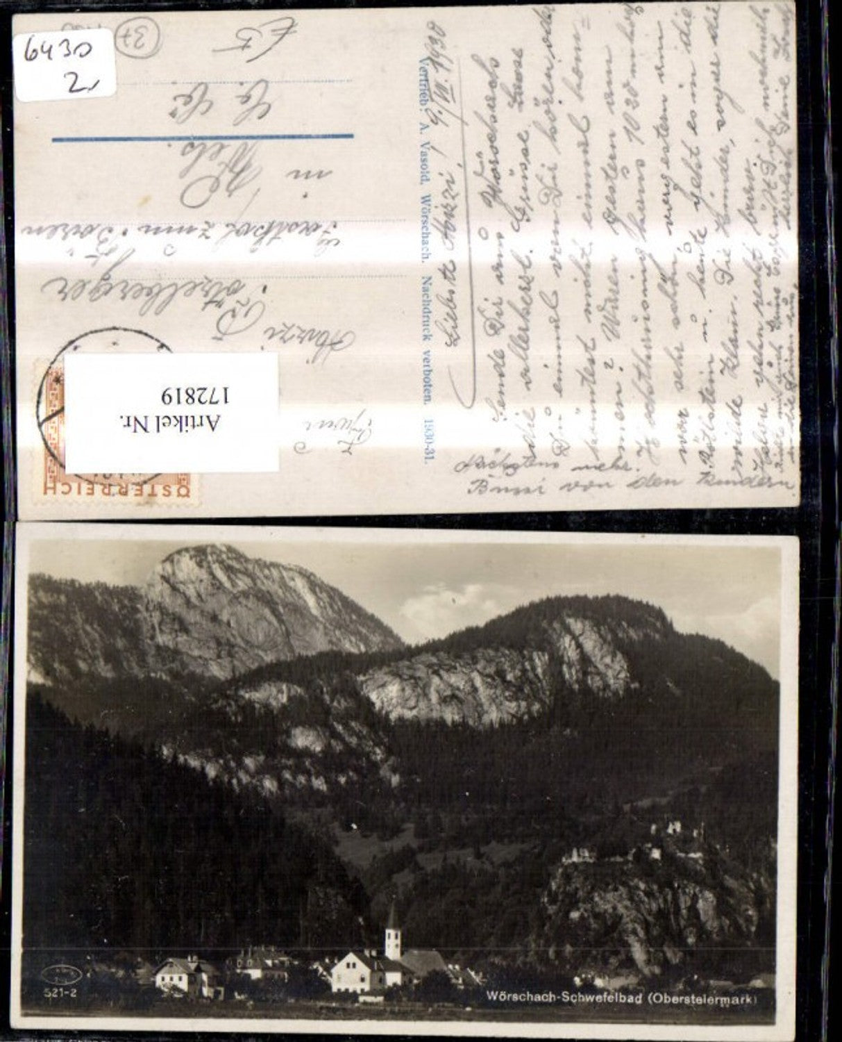 Alte Ansichtskarte – Old Postcard