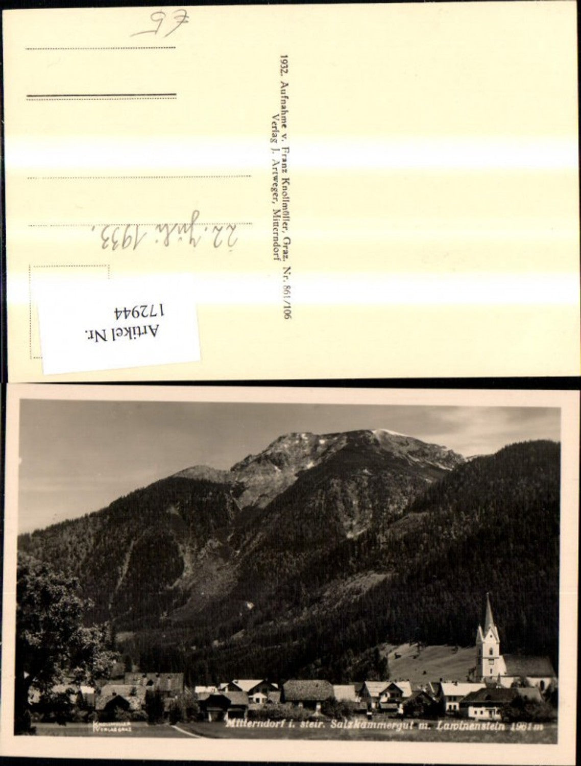 Alte Ansichtskarte – Old Postcard