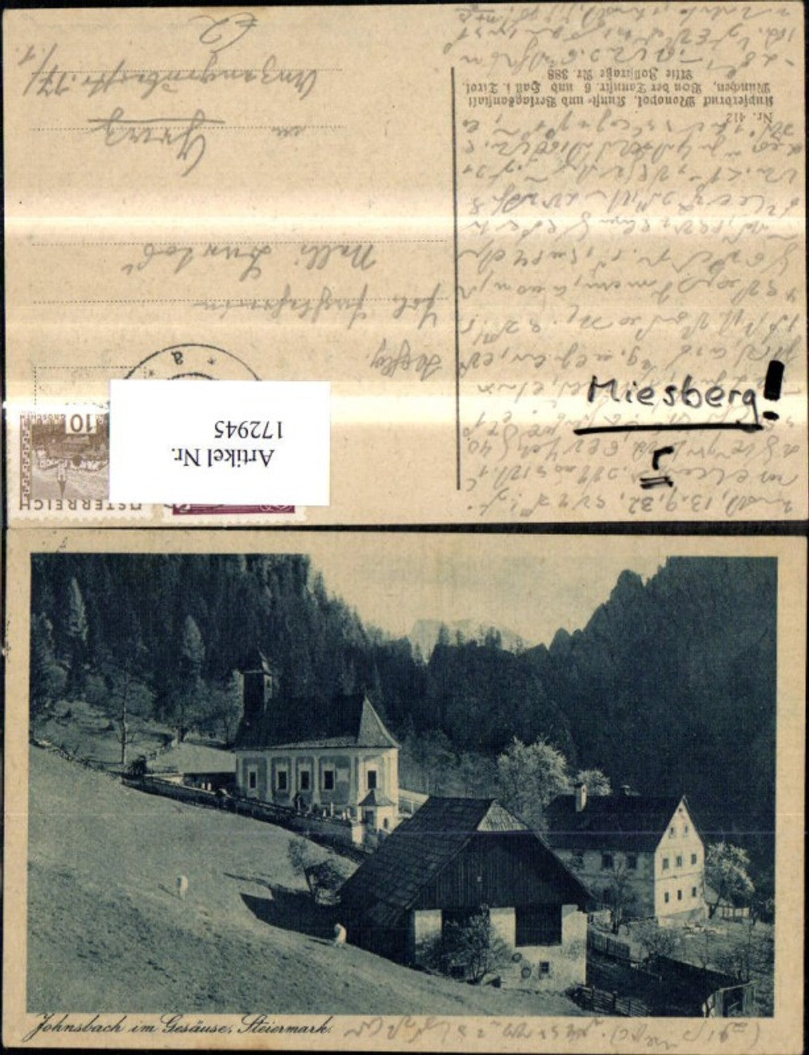 Alte Ansichtskarte – Old Postcard