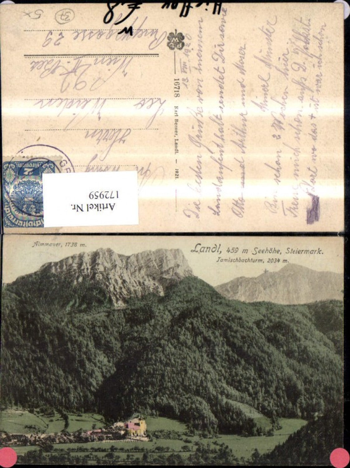 Alte Ansichtskarte – Old Postcard