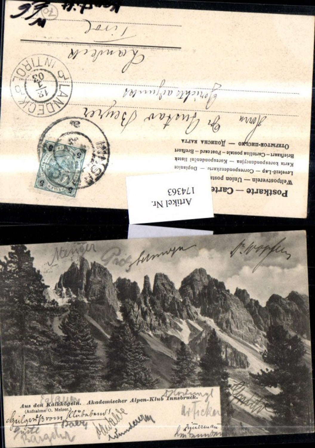 Alte Ansichtskarte – Old Postcard