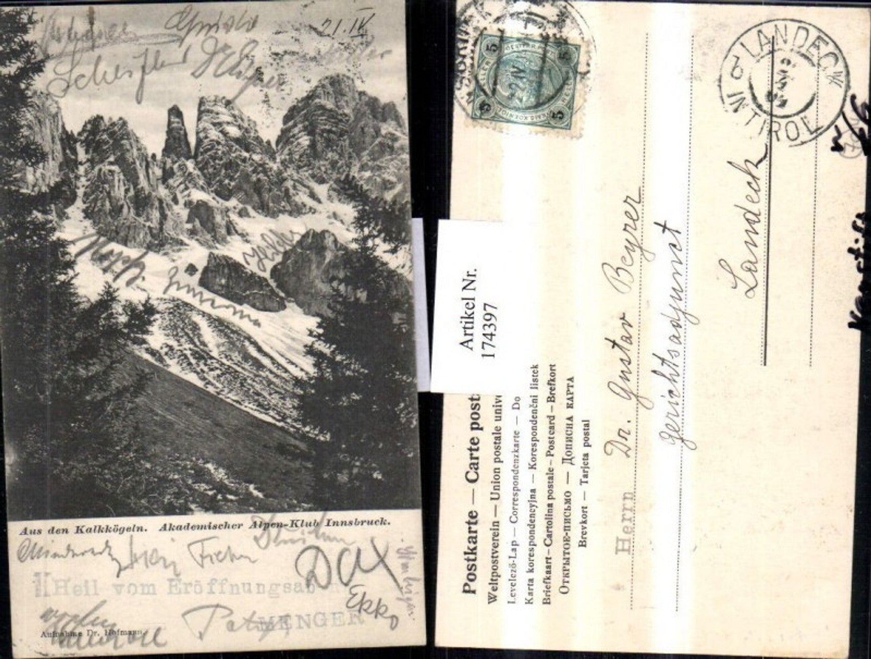 Alte Ansichtskarte – Old Postcard