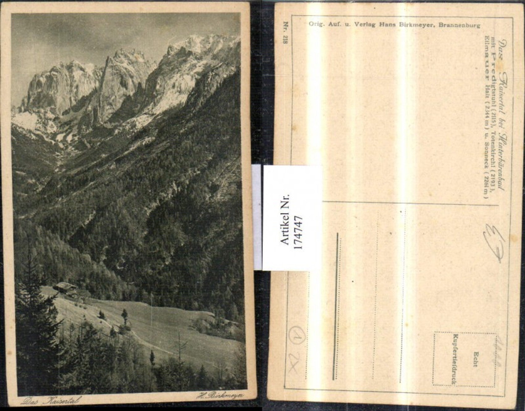 Alte Ansichtskarte – Old Postcard