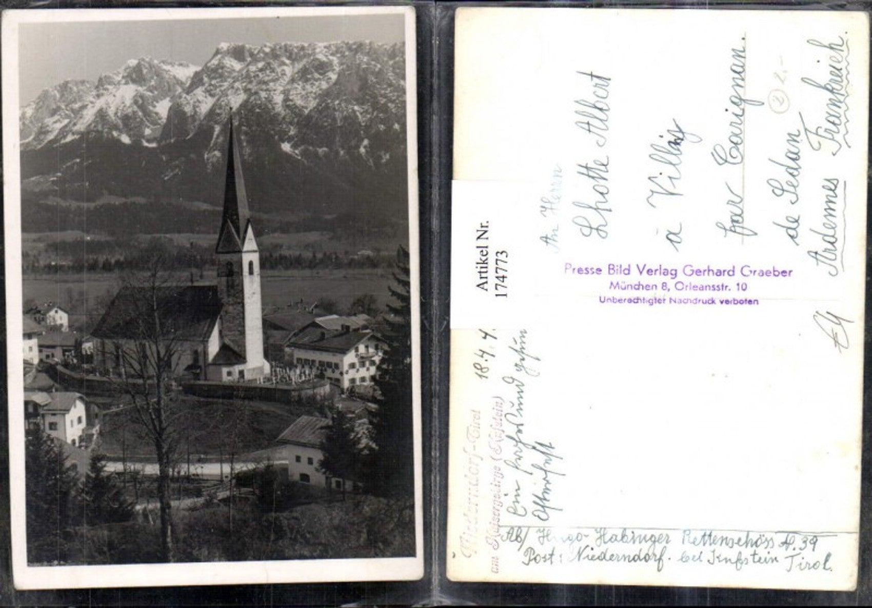 Alte Ansichtskarte – Old Postcard